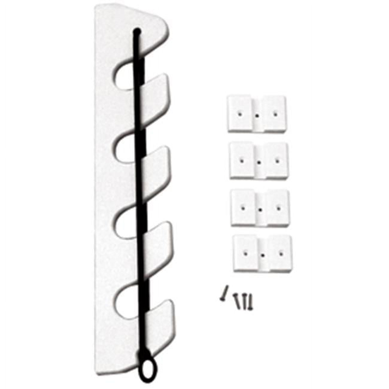 4-Rod Poly Bungee Rod Holder Rack, White