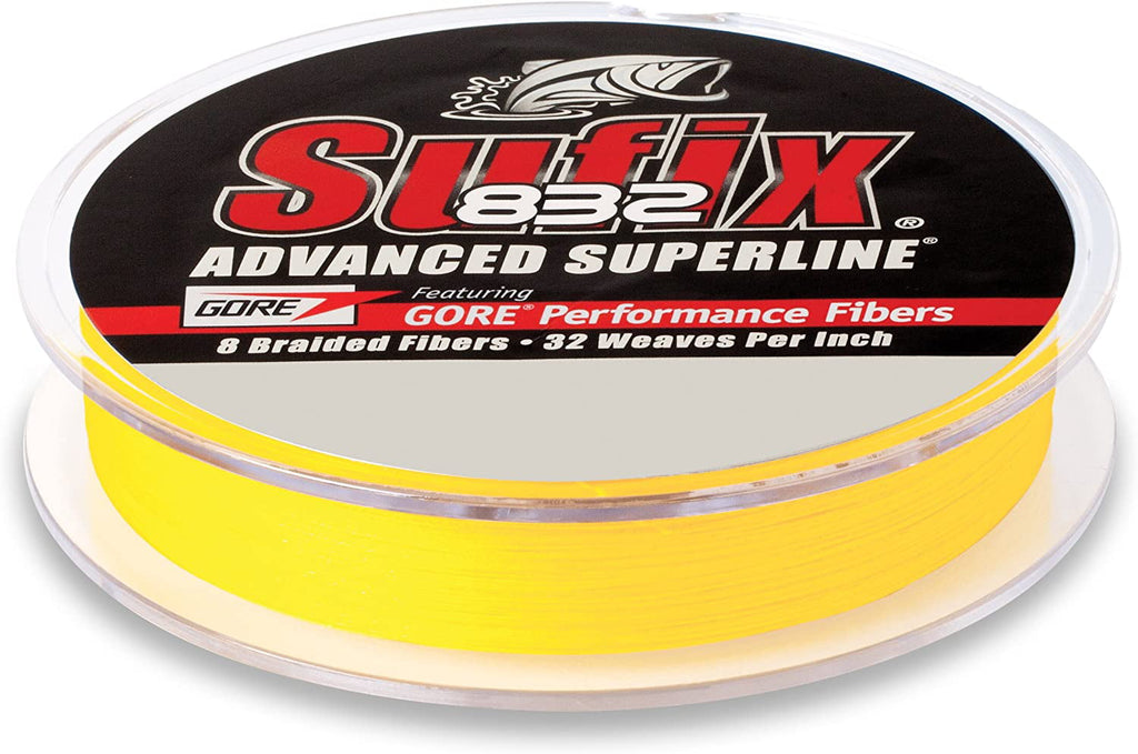 832 Advanced Superline Braid, Hi-Vis Yellow, 80-Pound/600-Yard Spool