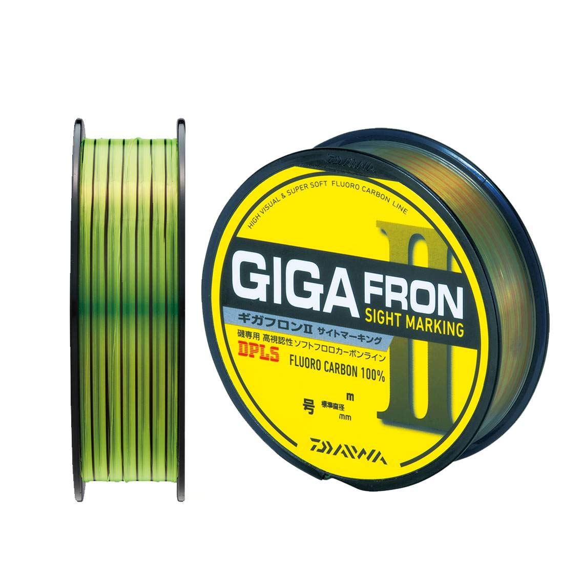 Daiwa Fluorocarbon Line GIGA FRON II 150m #1.85 Flash Yellow FishingLine ‎857598
