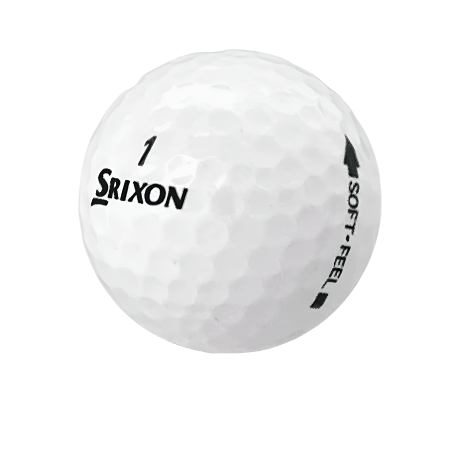 36 Srixon Soft Feel White Golf Balls - Recycled 5A/4A
